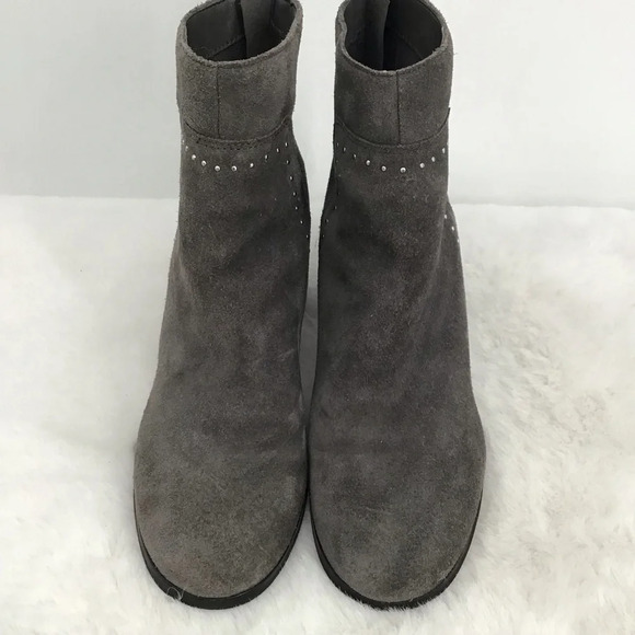 Marc Fisher Women’s Umala-T-Suede Leather Ankle Bootie Grey Size 7 - Picture 3 of 10